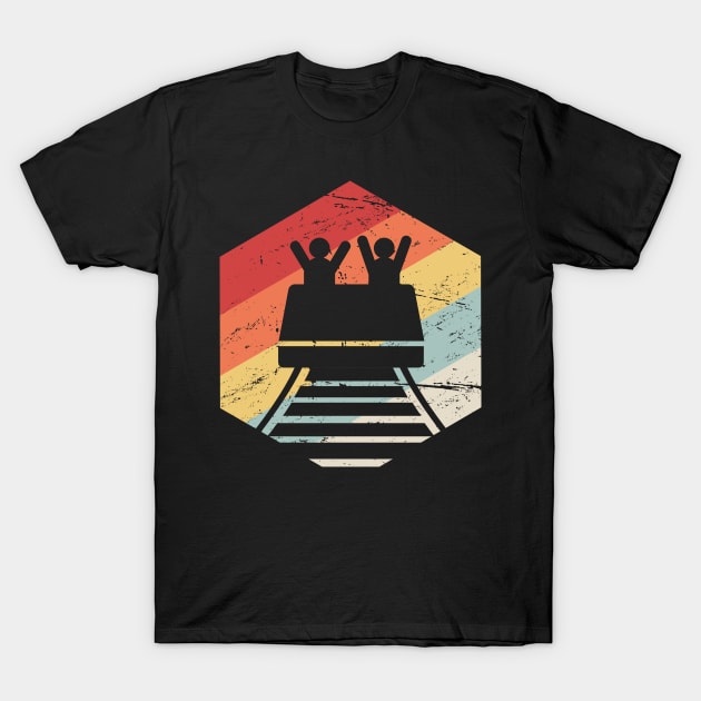 Roller Coaster Theme Park Thrill Ride T-Shirt by MeatMan